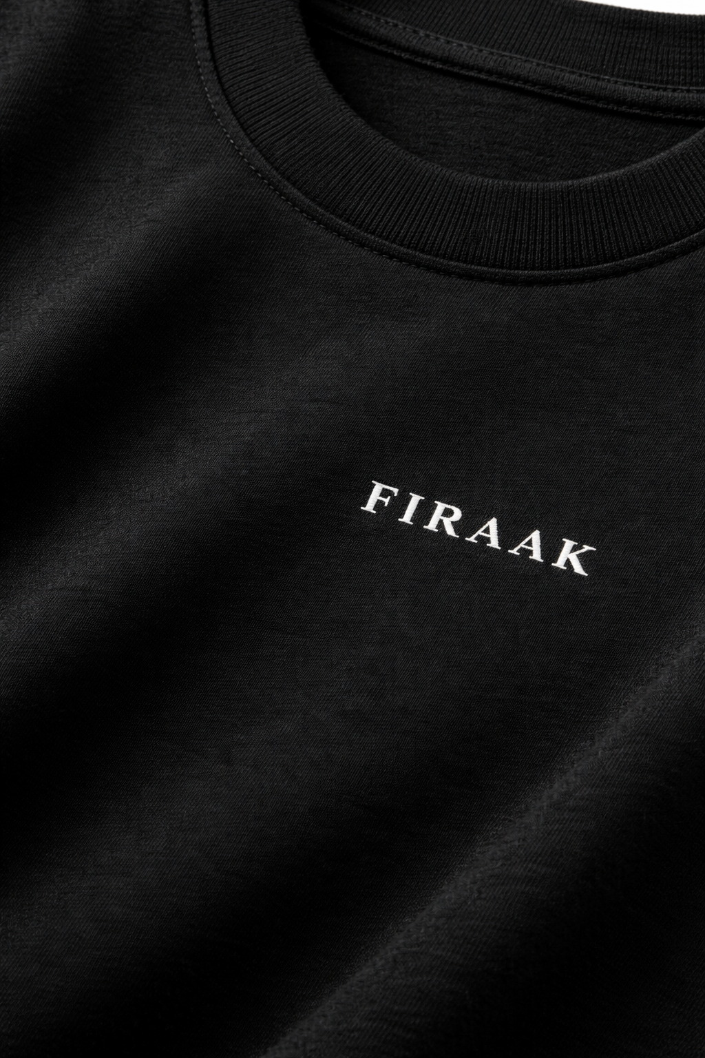 FIRAAK Signature Oversized T-Shirt – Black