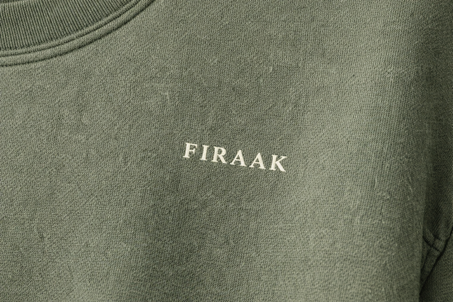 FIRAAK Signature Oversized T-Shirt – Olive